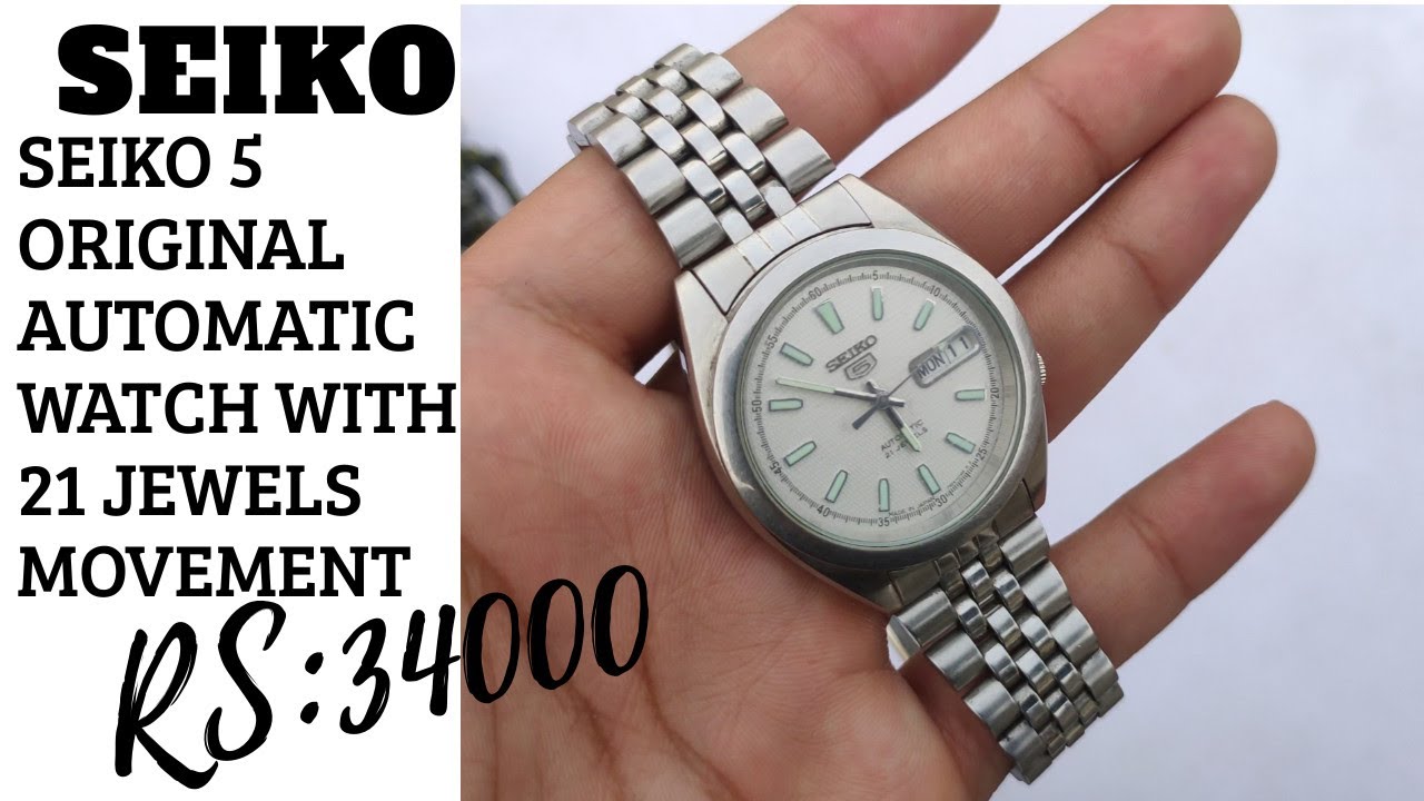 ORIGINAL SEIKO 21 JEWELS AUTOMATIC WATCH SEIKO WATCHES || WATCHES PRICE || ROVER - YouTube