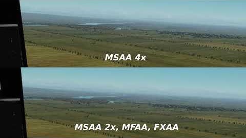 MSAA vs MFAA