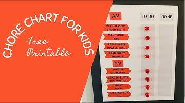 Chore Chart for Kids | FREE PRINTABLE