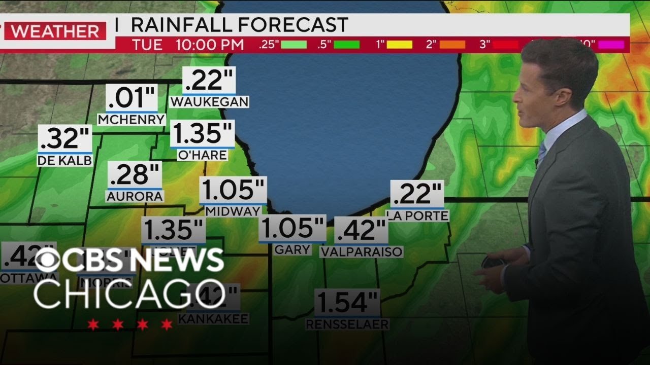 Heavy rain may bring flooding in Chicago area - YouTube