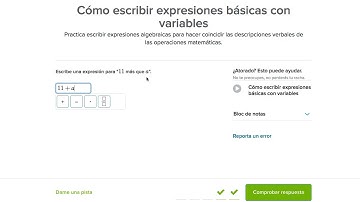 ¿Cómo escribir expresiones básicas con variables?