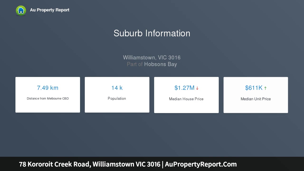78 Kororoit Creek Road Williamstown Vic 3016 Aupropertyreport