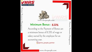 What is the minimum BONUS as per PAYMENT OF BONUS ACT?