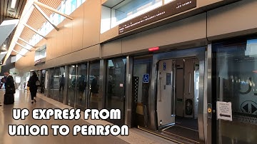 UP Express Train Ride From Union To Pearson Airport Terminal 1