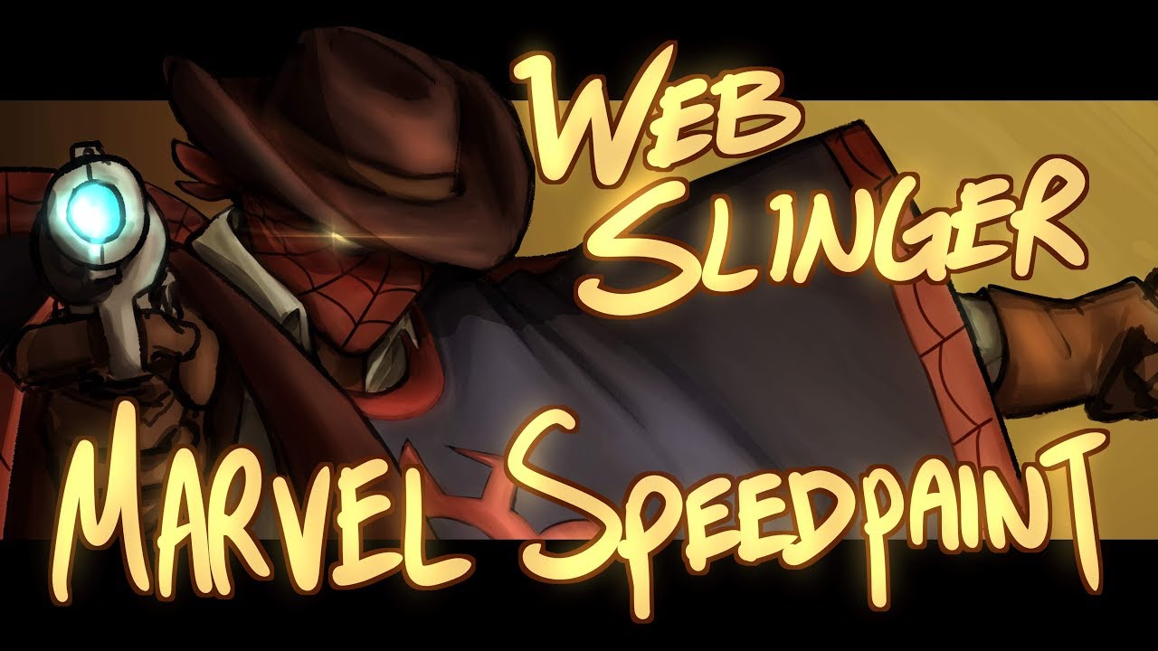  Slinger Marvel Speedpaint (Wild West SpiderMan) YouTube