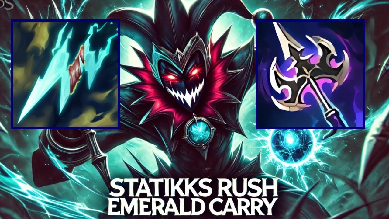 6 Minutes Statikks Shaco carrying Emerald - S15 [League of Legends] Full Gameplay - Infernal Shaco