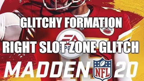 Madden 20 Glitches Cheats and Tips - Glitchy Formation - Right Slot Zone Glitch