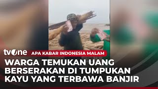 Uang Pecahan 100 Ribu Berserakan di Tumpukan Kayu Terdampar di Pantai | AKIM tvOne