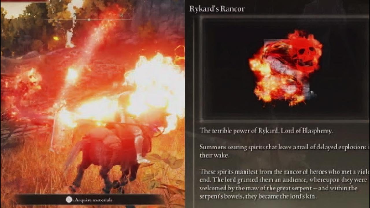 Elden Ring Rykard's Rancor Boss Spell Demonstration and Location