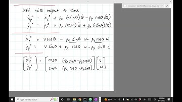Robotics Lec 5b: Differential drive car inverse kinematics  (Fall 2022)