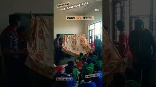 Tent बनन Scouting For Learning Life Camp