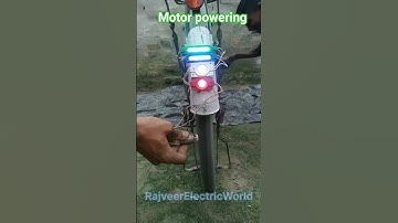 How to powered a 12v light with Bicycle wheel#generator#bicycle project#shorts