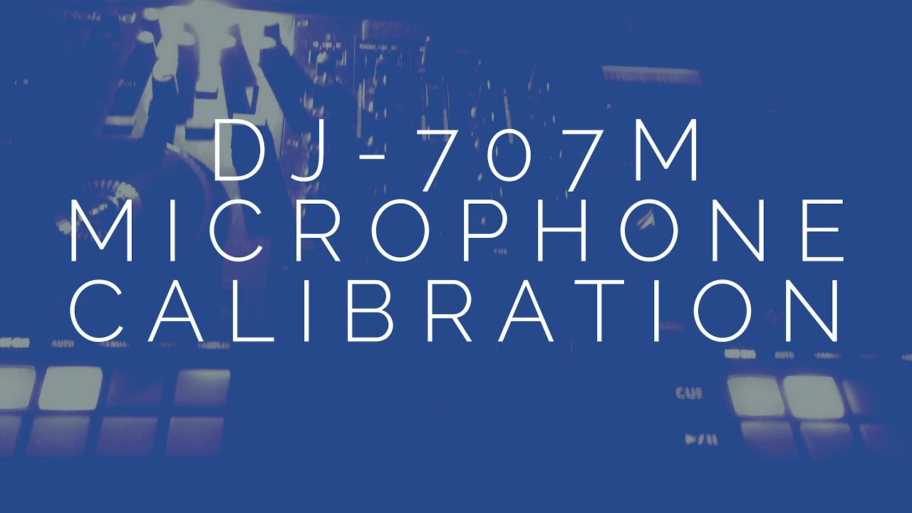 Roland DJ707m easy microphone calibration YouTube