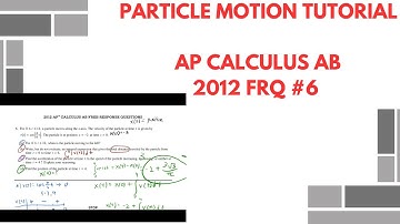 How to Solve Particle Motion F.R.Qs | AP Calculus AB