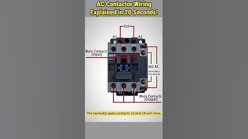 How to Wire AC Contactor with 2NO+2NC Auxiliary Contacts #howto #contactor #wiring #guide