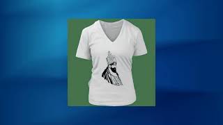 Haile Selassie Ladies V-Neck T-Shirt Rlw1716