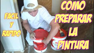 How to Prepare Paint for Spray Painting on Walls or Ceilings - Acrylic Latex Plastic Paint