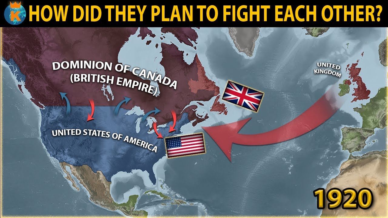 How did The United States plan to fight the British Empire before WW2?