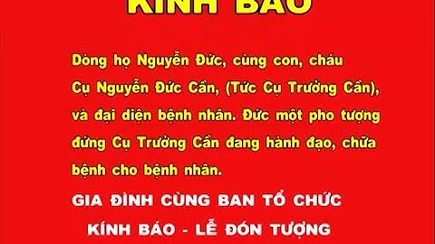 Lễ rước tượng cụ Nguyễn Đức Cần