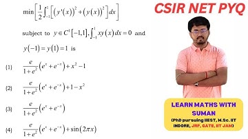 CSIR NET MATHEMATICS APPLIED JUNE 2024 PYQ by Suman Sir #jrf #csirnet #pyq #maths 