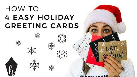 4 Easy Hand-Lettered Holiday Greeting Cards