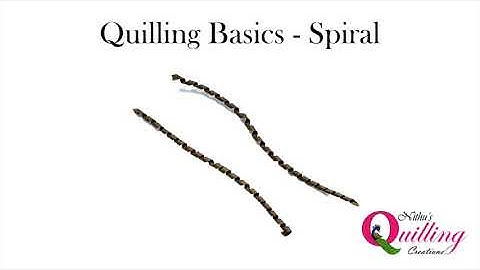Quilling Basics - Spiral  #quilling #quillingbasics #quillingshapes #quillingpaper