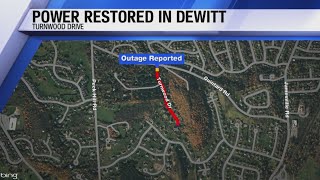Power restored in Dewitt following outage that left over 2 000 people in the dark