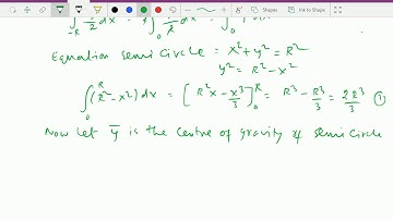 Engineering mechanics : - C.G. of semi circle by method of integration. cgofsemicircle #cg