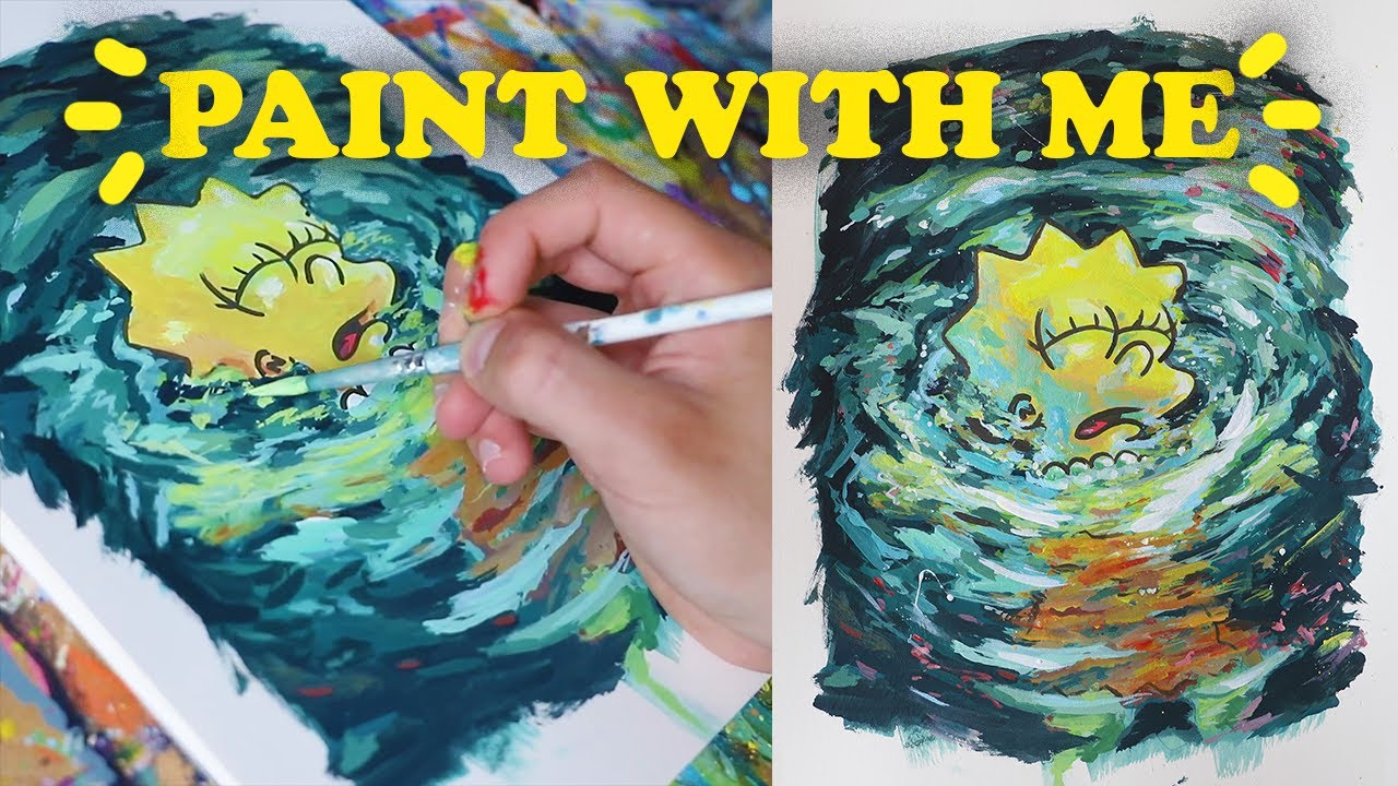 Paint With Me // Acrylic Painting by Nick - YouTube