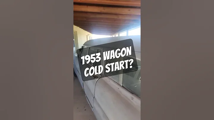 #coldstart the old 1953 #ford #flathead #v8 #country #Sedan #wagon #onthisday #cartok #hotrod