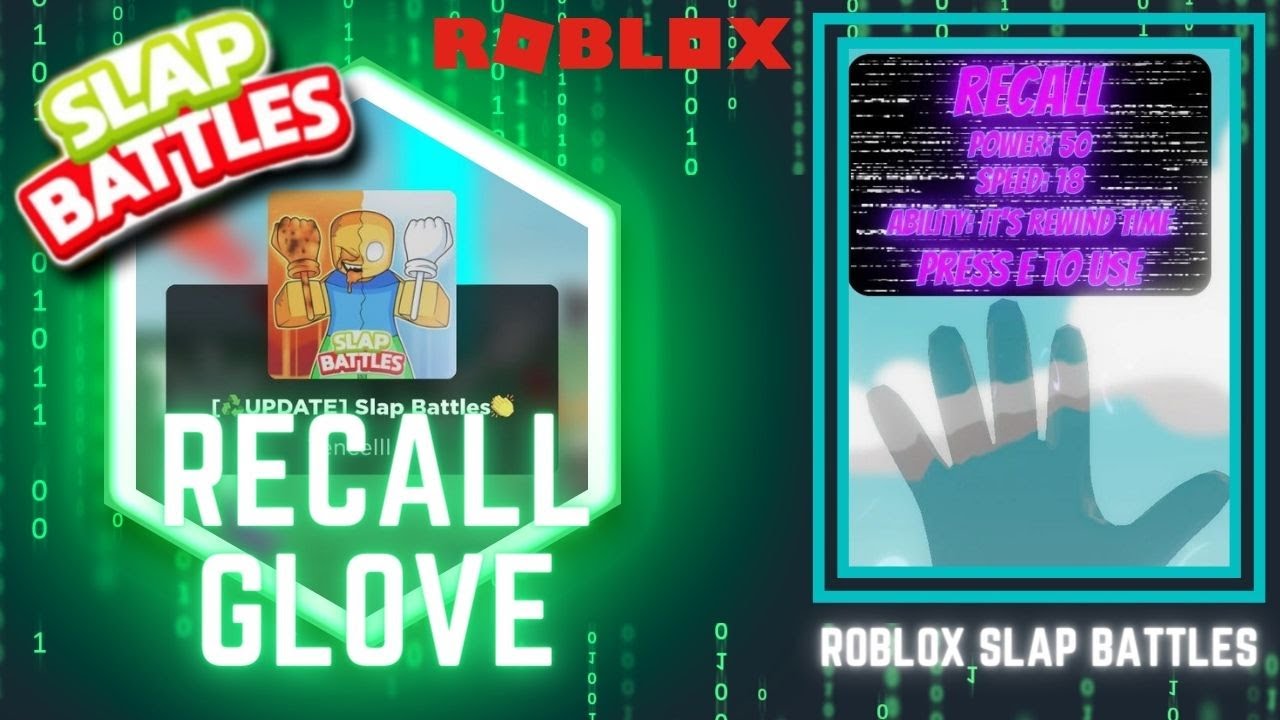Roblox Slap Battles How To Get Recall Glove Answers On Questions