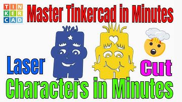A Tinkercad Cardboard Character to Laser Cut in Minutes Beginner Ready