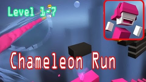 Chameleon Run: Gameplay First 11 Mins Level 1-7 (iOS & Android By Noodlecake Studios Inc)