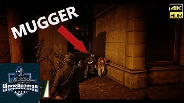 Arthur Morgan takes on mugger - Red Dead Redemption 2 (Random Encounters) (4k Ultra settings)