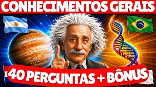 Você tem CONHECIMENTO acima da média se acertar 30 perguntas | QUIZ CONHECIMENTOS GERAIS