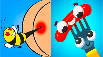 Fork N Sausage Vs Help Me Tricky 🫶🏻🥹❤️‍🩹 Hard Levels Challenge Walkthrough Gameplay OL2814