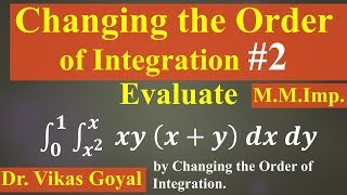 Change the Order of Integration #2 in Hindi (M.M. Imp) | Double Integrals | Engineering Mathematics