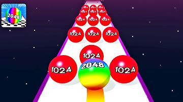 Ball Run 2048: Ball Games 3D ! All Levels Gameplay (337-347) android, ios