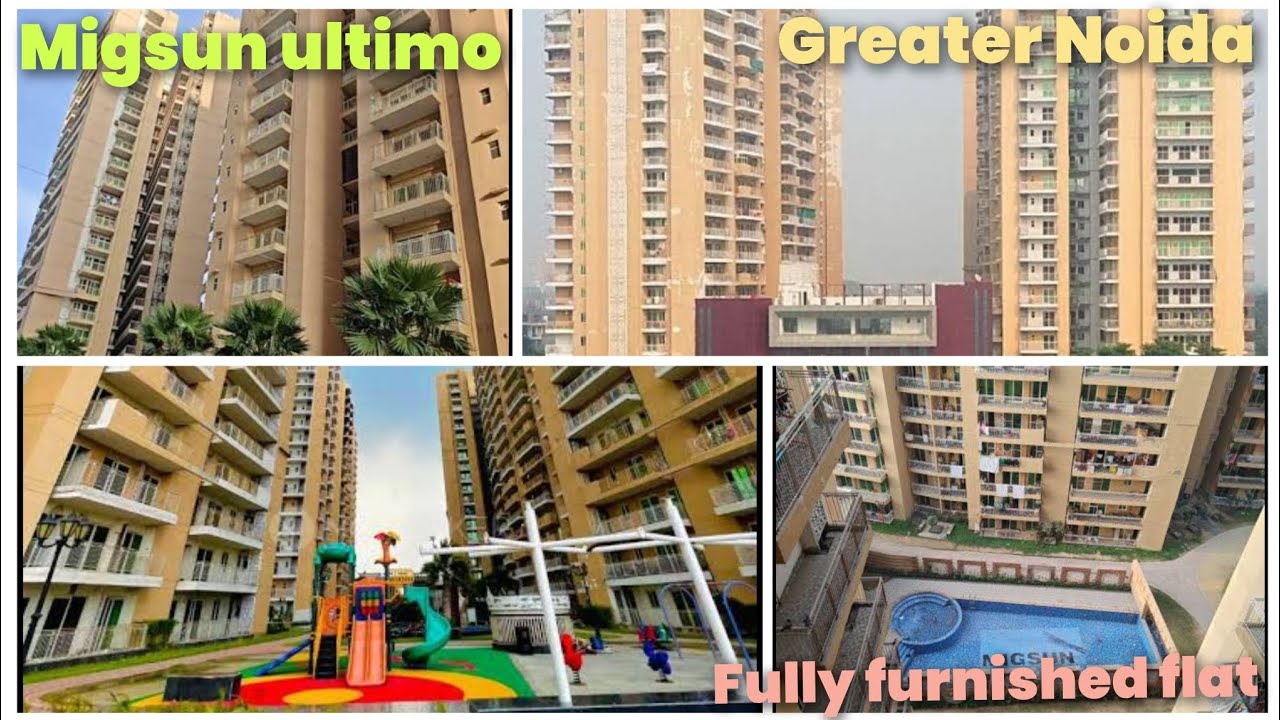 24k Rent | Fully Furnished 1st Floor Flat in Migsun Ultimo | Ready to Move | Greater Noida