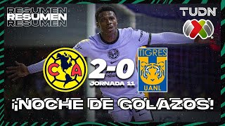 Resumen y goles | América 2-0 Tigres | CL2024 - Liga Mx J11 | TUDN image