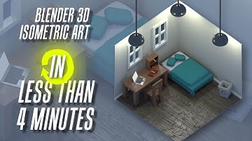 Isometric Blender Art Time Lapse In Under 4 Minutes