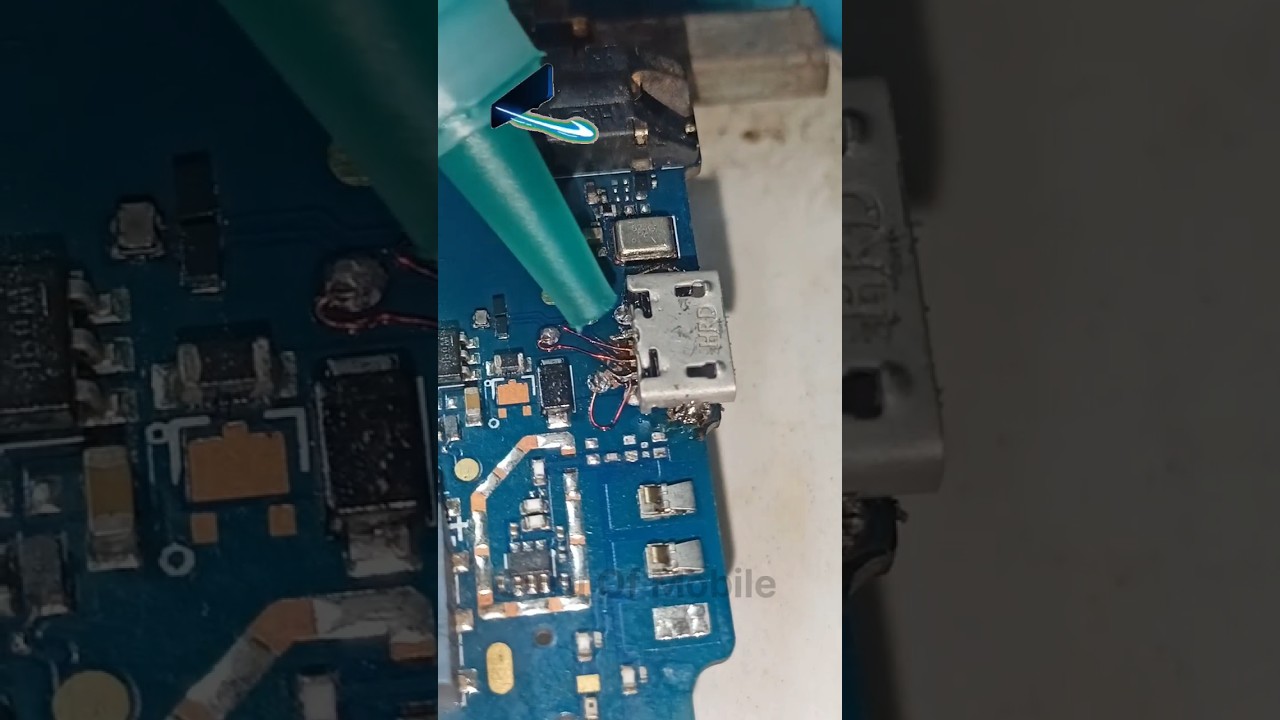 Brocken pcb charging Port Replacing || micro USB port