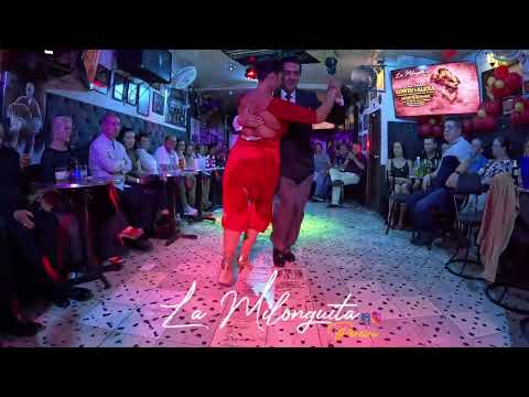 Edwin Espinosa y Alexa Yepes bailan la milonga Mozo Guapo de Castillo y Tanturi