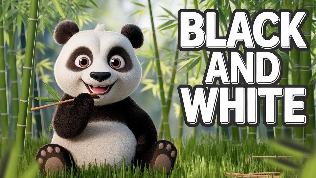 🐼 Fun Toddler Song | Panda Panda Black and White | Cute Kids Song by TinyTunes Kids 🎶