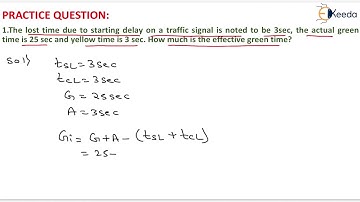 1st numerical of traffic signals - Traffic Engineering - Transportation Engineering - GATE