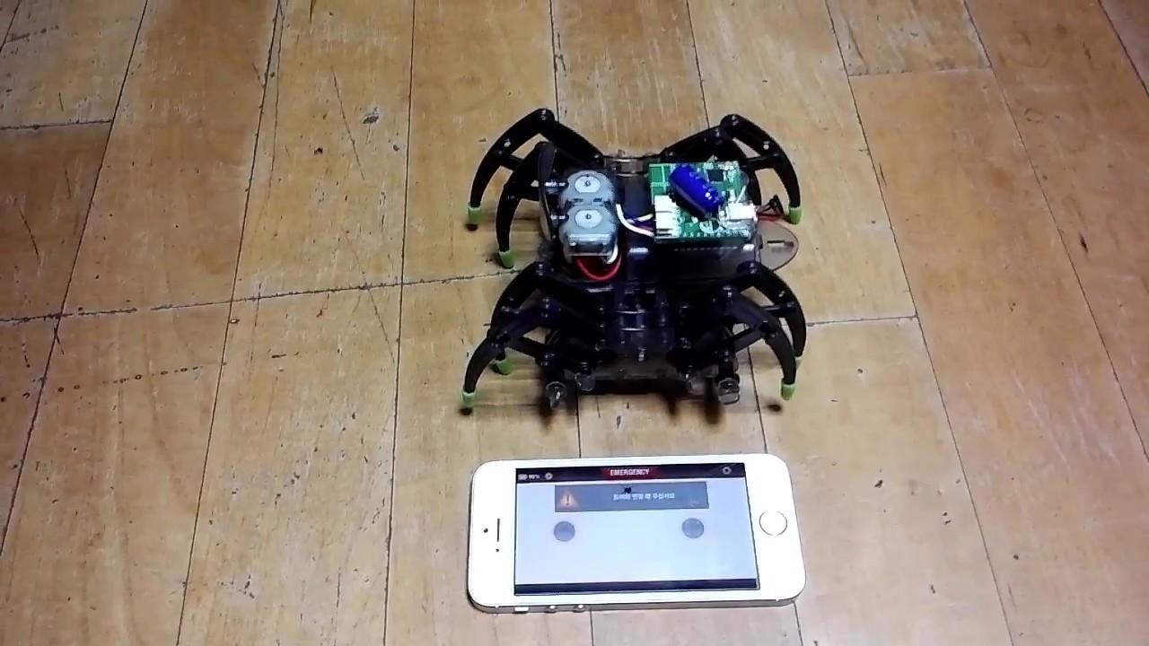 거미 로보트 개조 (DIY Spider robot, remote controlled by iPhone ...