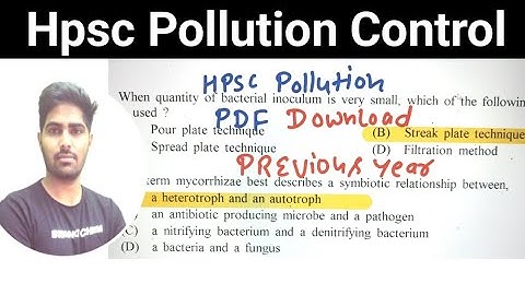 Hpsc scientist group B |Haryana pollution control | previous year PDF | haryana pollution CPCB