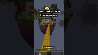 Bro Just Started FLYING 💀 #minecraft  #hivemc  #bedwars  #minecraftbedrock