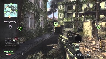 MW3 Sniping Domination on Fallen With ACOG MSR