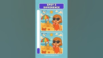 Spot the 3 Differences Challenge – Test Your Observation Skills! #shorts